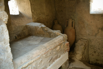 Pompeii, Naples - Italy - Ancient Roman Ruines - Anphorae