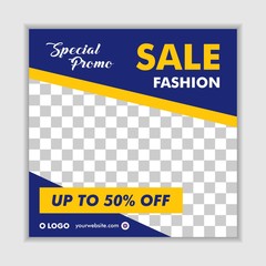 Fashion Sale Social Banner Template Vector