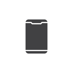 Modern mobile phone vector icon. filled flat sign for mobile concept and web design. Smartphone device glyph icon. Symbol, logo illustration. Pixel perfect vector graphics