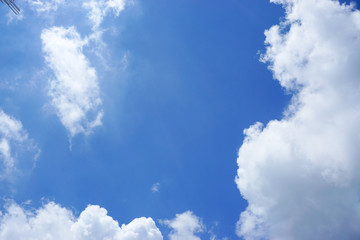 Blue sky with cloud