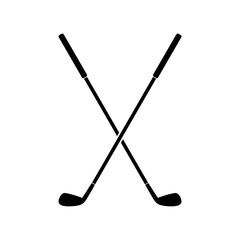 Golf icon or logo on white background