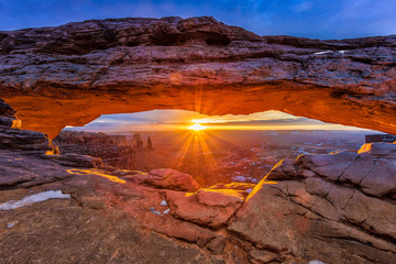 Sunrise on Mesa Arch, Canyonlands National Park, Utah