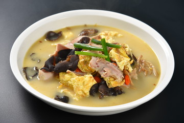 soup with meat and vegetables