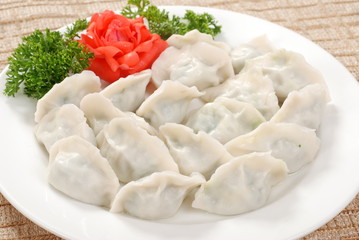 Fototapeta na wymiar dumplings with meat and vegetables