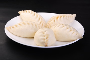 dumplings on a plate