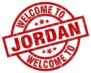 welcome to Jordan red stamp