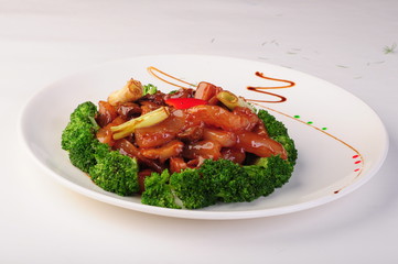 meat with vegetables