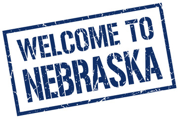 welcome to Nebraska stamp