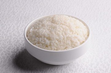 white rice in a bowl