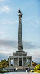 Fototapeta na wymiar Memorial to Soviet soldiers in Bratislava