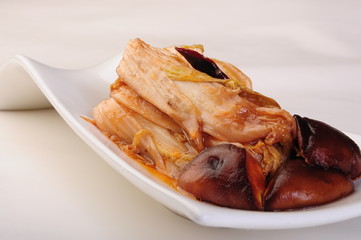 piece of apple pie on white plate