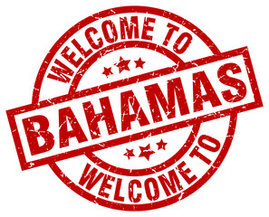 welcome to Bahamas red stamp
