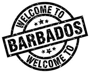 welcome to Barbados black stamp