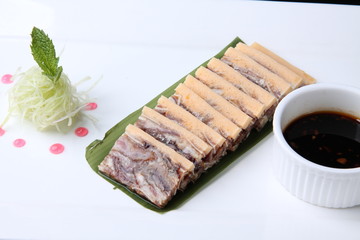 sushi on a white plate