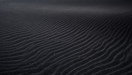 Black beach sand