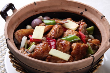 red beans with meat and vegetables