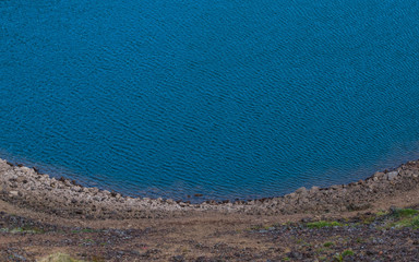 Lake from above in Iceland