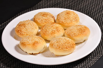 donuts on a plate