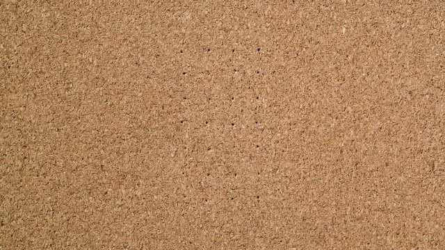 Stop Motion animation footage video of countdown timer clock made by pastel blue pushpin on cork board texture, top view, Full High Definition , 25 frame per second