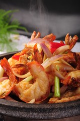 shrimp with spicy sauce