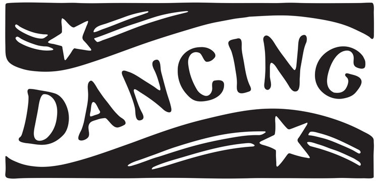 Dancing 4 - Retro Ad Art Banner