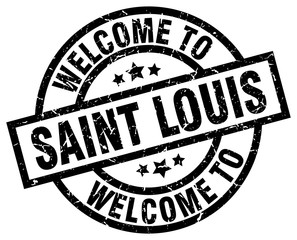 welcome to Saint Louis black stamp