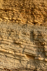Natural stone wall in slovenian coast, Strunjan