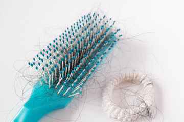 Hairs fall in comb, hair fall everyday serious problem.Cross processing and Split tone instragram like process