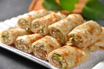 pancakes with salmon