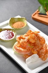 shrimp with sauce