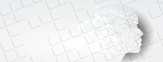 Conceptual technology illustration of artificial intelligence