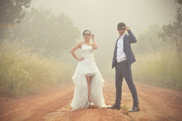 pre wedding photo of asian couple
