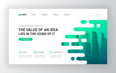 Landing page template for business
