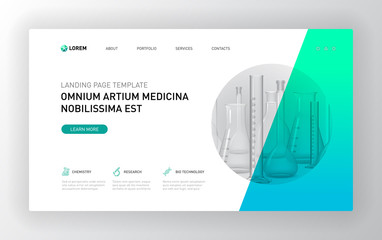 Pharmaceutical Landing page template