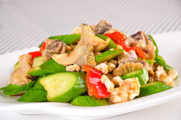 salad with chicken and vegetables