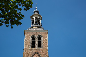 Fototapeta na wymiar tower of Sint Jans Church, Roosendaal, The Netherlands