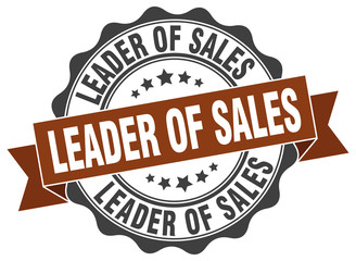 leader of sales stamp. sign. seal