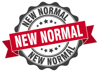 Fototapeta premium new normal stamp. sign. seal