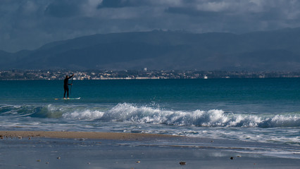 surfer in Sardinia