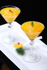 cocktail on a black background