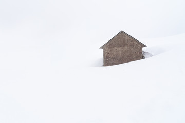 Fototapeta premium house in snow