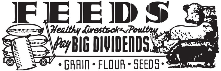 Feeds - Retro Ad Art Banner