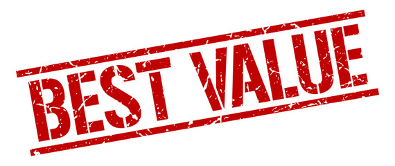 best value red grunge square vintage rubber stamp