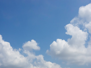 Beautiful white clouds with blue sky background, tiny clouds.
