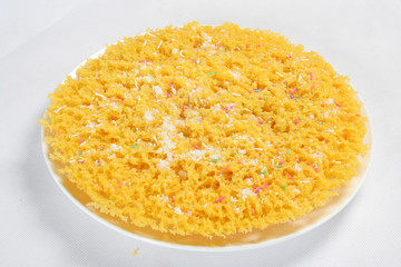 rice in bowl isolated on white background