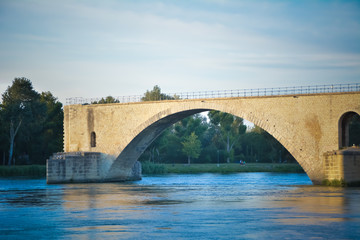 Avignon Bridge (France) - Near the Palace of the Popes, located in Avignon, Southern France