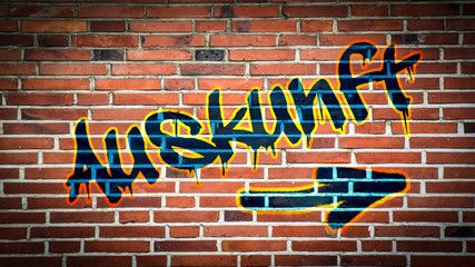 Obraz premium Schild 394 - Auskunft