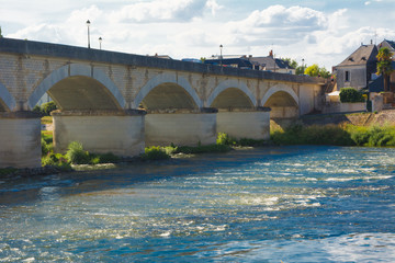 Amboise Bridge, France - Near the Castle in the Indre-et-Loire département of the Loire Valley