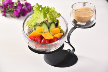 fresh salad in a bowl