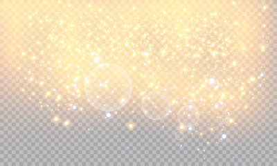 Vector illustration of abstract flare light rays. A set of stars, light and radiance, rays and brightness. Glow light effect. Vector illustration. Christmas flash Concept